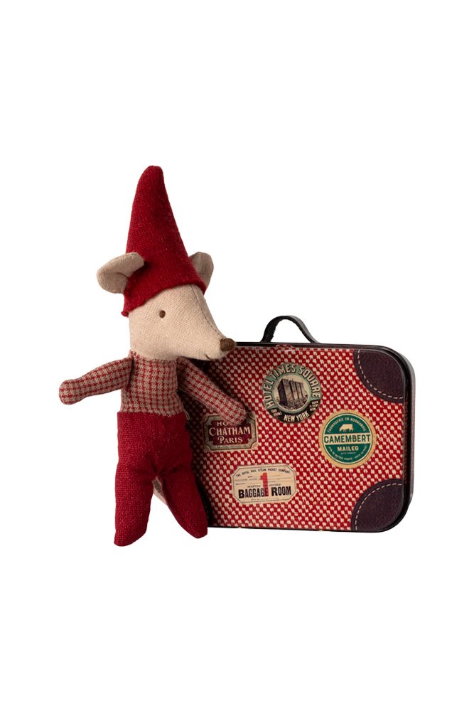 Souris Bébé de Noël et sa valise | MAILEG
