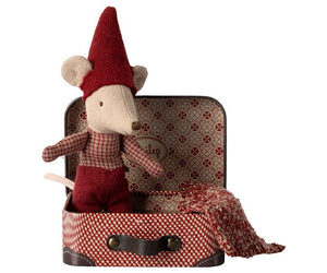 Souris Bébé de Noël et sa valise | MAILEG