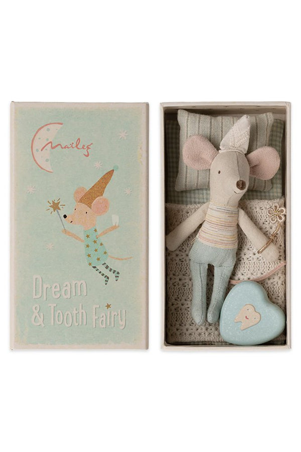 Souris Fée des dents 'Petit Frère' dans sa boîte | MAILEG