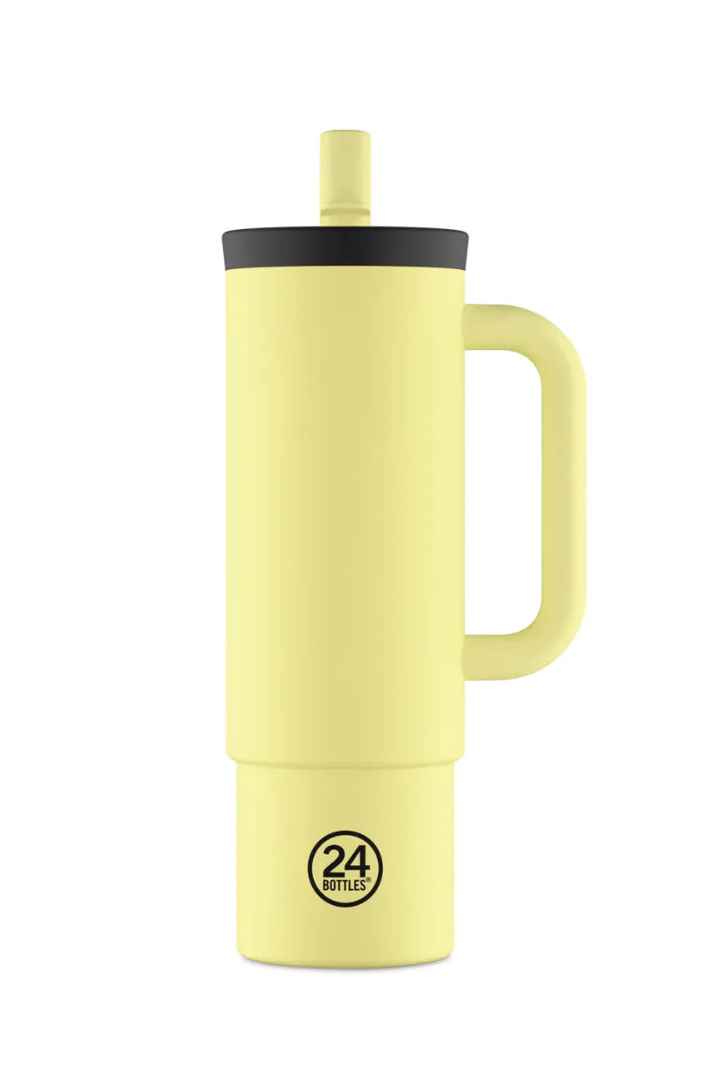Straw Cup isotherme en inox 'Citrus' | 24 BOTTLES