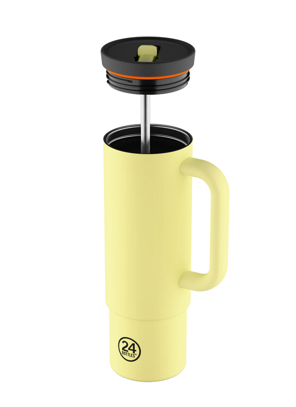 Straw Cup isotherme en inox 'Citrus' | 24 BOTTLES