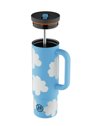 Straw Cup isotherme en inox 'Daydreaming' | 24 BOTTLES