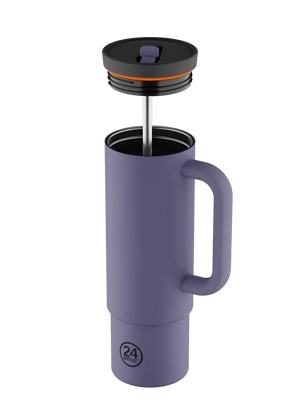 Straw Cup isotherme en inox 'Dusk' | 24 BOTTLES
