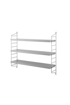 Etagère murale String Pocket gris | STRING FURNITURE
