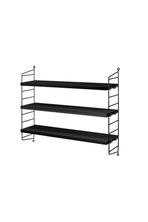 Etagère murale String Pocket noir | STRING FURNITURE