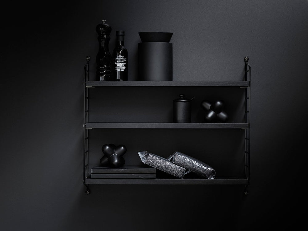 Etagère murale String Pocket noir | STRING FURNITURE