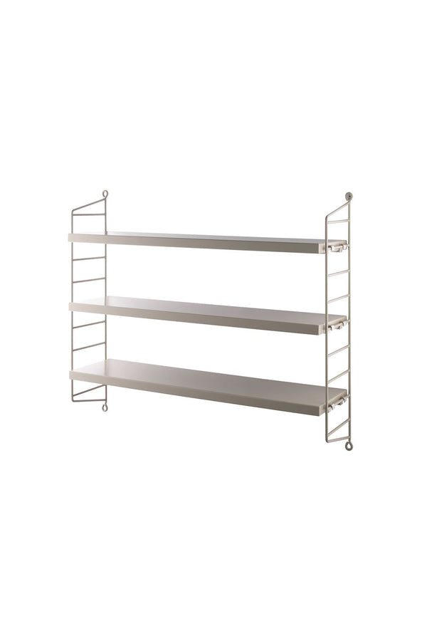 Etagère murale String Pocket taupe | STRING FURNITURE