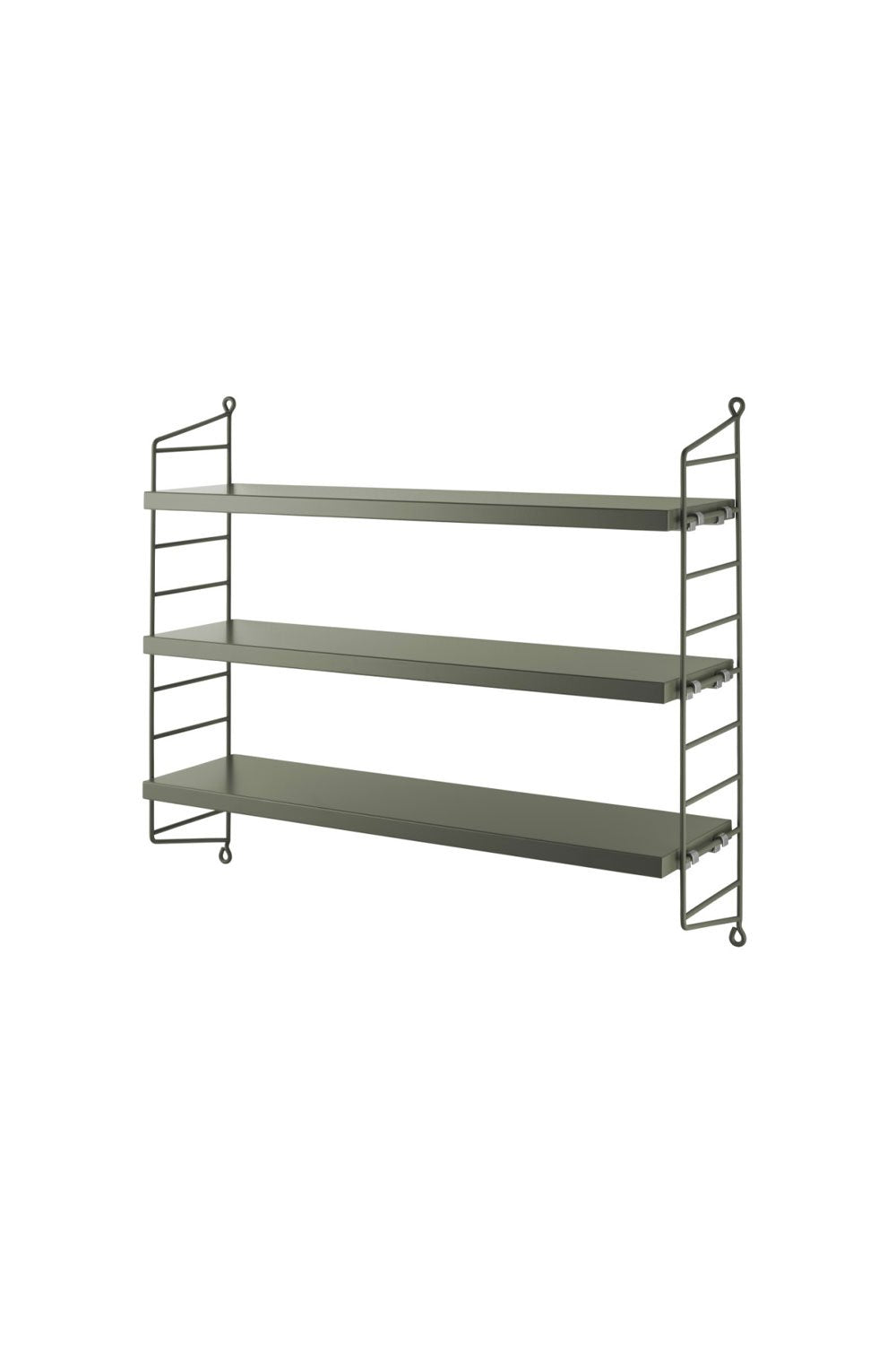 Etagère murale String Pocket vert foncé | STRING FURNITURE
