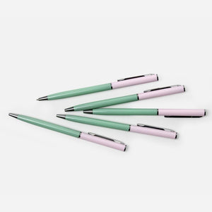 Stylo bille vert & rose | PAPIER TIGRE