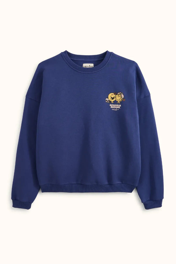 Sweat 'Sunday' Mr & Mme Indigo | APACHES COLLECTIONS X MONSIEUR MADAME