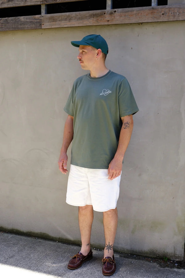 T-shirt 'Su-père' green | TAJINEBANANE