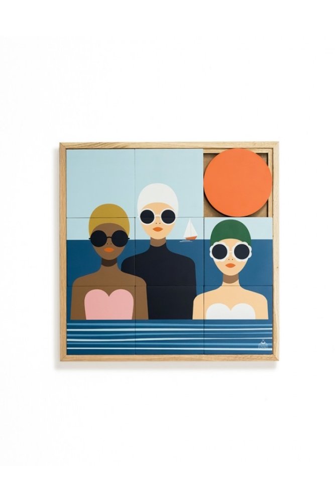 Tableau 'Les Baigneuses' | TAQUIN X LES PETITS YÉYÉS