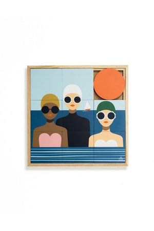 Tableau 'Les Baigneuses' | TAQUIN X LES PETITS YÉYÉS
