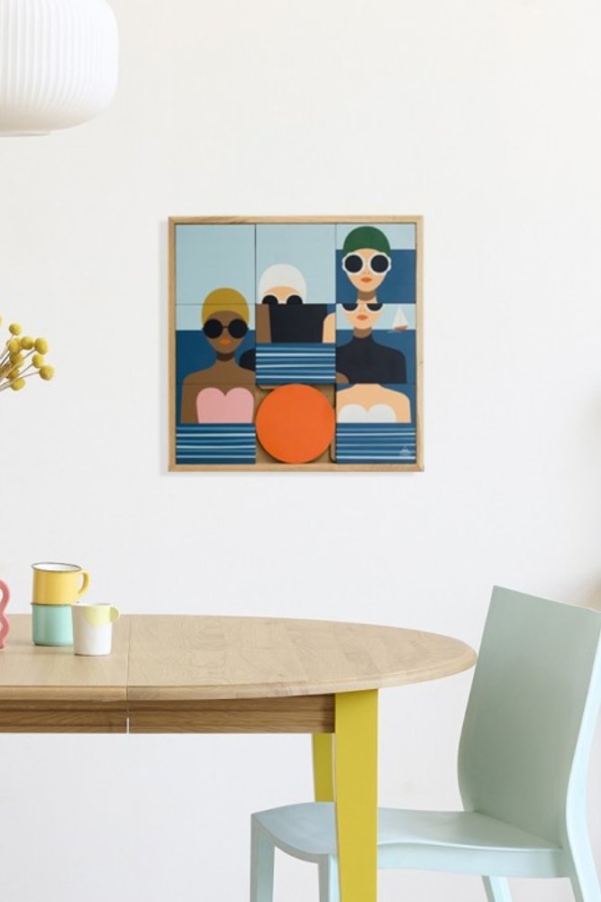 Tableau 'Les Baigneuses' | TAQUIN X LES PETITS YÉYÉS