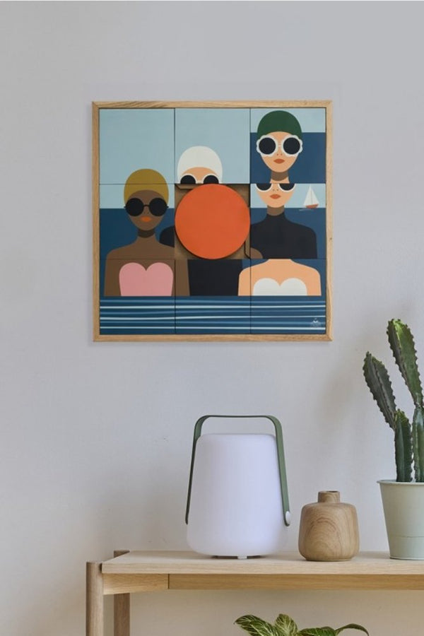 Tableau 'Les Baigneuses' | TAQUIN X LES PETITS YÉYÉS