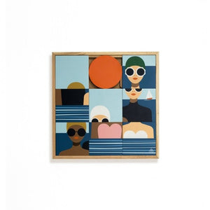 Tableau 'Les Baigneuses' | TAQUIN X LES PETITS YÉYÉS