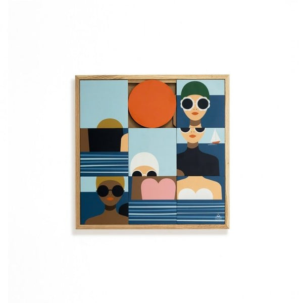 Tableau 'Les Baigneuses' | TAQUIN X LES PETITS YÉYÉS