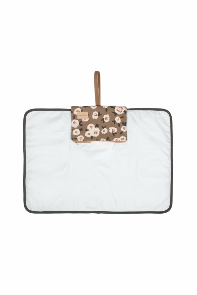 Tapis à langer 'Hyde Park' imperméable Camellia | NOBODINOZ