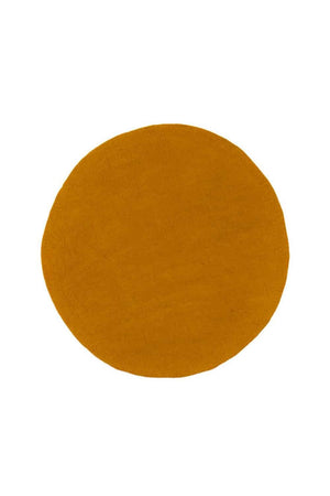 Tapis rond 'Kali' 120cm en laine feutrée | MUSKHANE