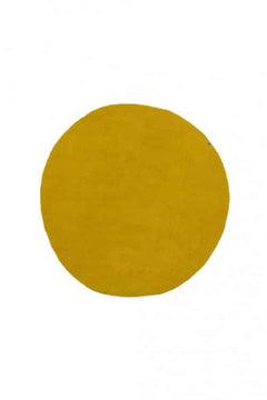 Tapis rond 'Kali' 120cm en laine feutrée | MUSKHANE