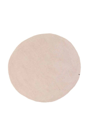 Tapis rond 'Kali' 120cm en laine feutrée | MUSKHANE