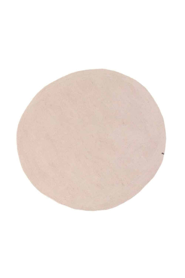 Tapis rond 'Kali' 120cm en laine feutrée | MUSKHANE