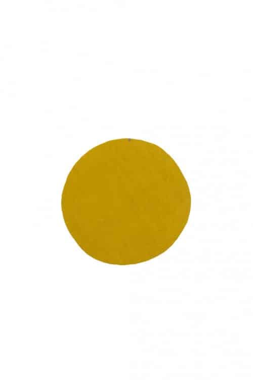 Tapis rond 'Kali' 80cm en laine feutrée | MUSKHANE