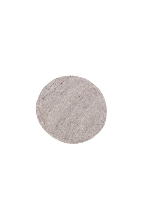Tapis rond 'Kali' 80cm en laine feutrée | MUSKHANE