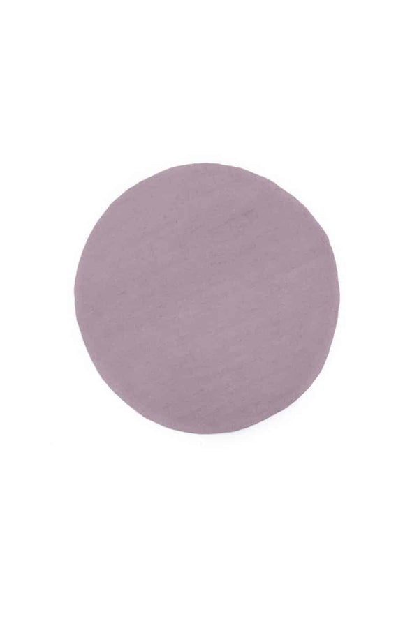 Tapis rond 'Kali' 80cm en laine feutrée | MUSKHANE