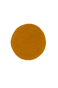 Tapis rond 'Kali' 80cm en laine feutrée | MUSKHANE