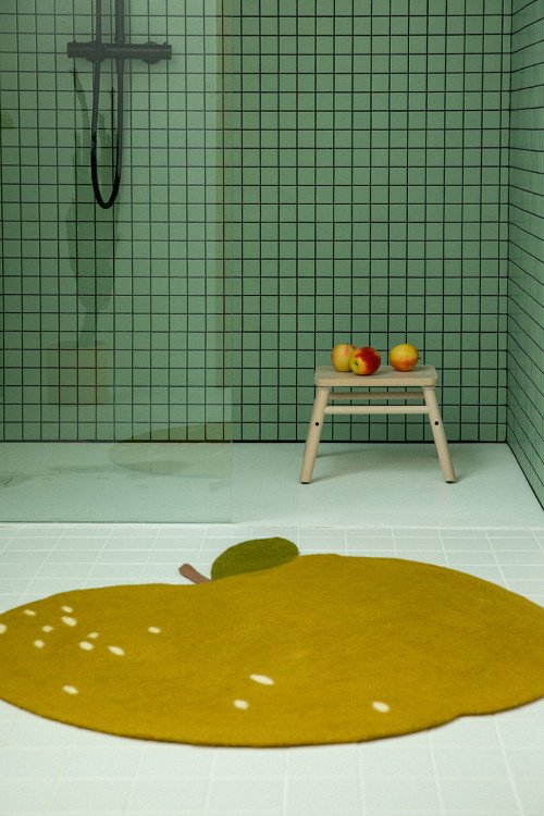 Tapis Pomme en laine feutrée | MUSKHANE
