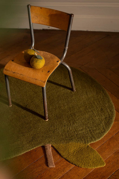Tapis Pomme en laine feutrée | MUSKHANE