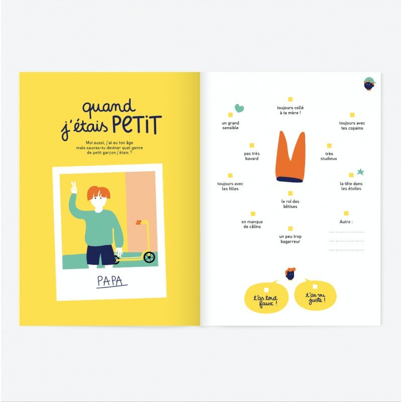 Livre à remplir 'Tel père tel fils ?' | MINUS ÉDITIONS