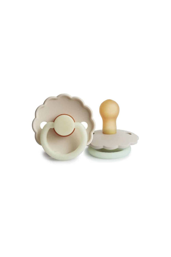 Tétine 'Daisy Night' Cream | FRIGG