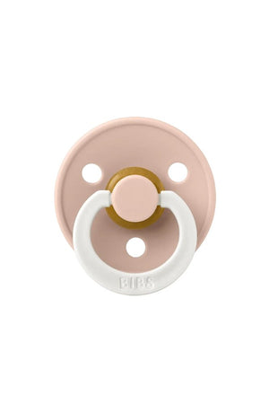 Tétine phosphorescente ronde en latex 'Colour Glow' Blush | BIBS