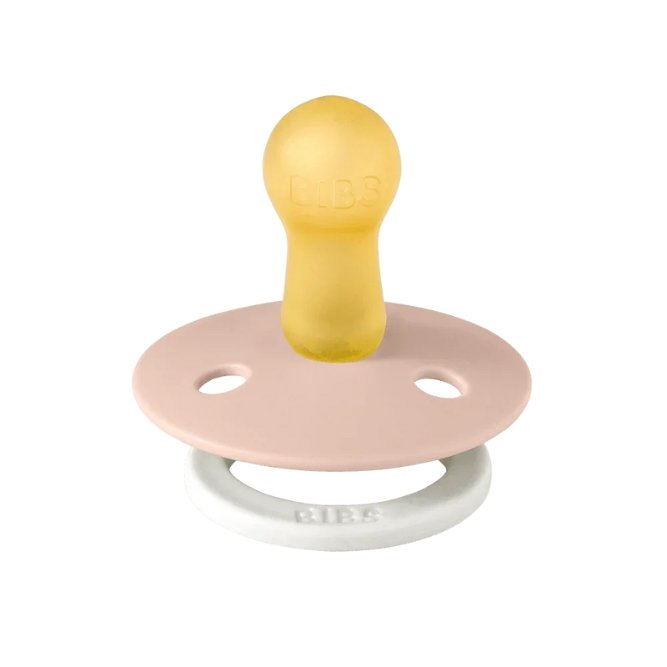 Tétine phosphorescente ronde en latex 'Colour Glow' Blush | BIBS
