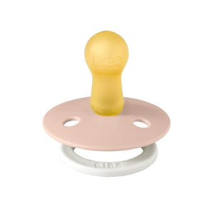 Tétine phosphorescente ronde en latex 'Colour Glow' Blush | BIBS