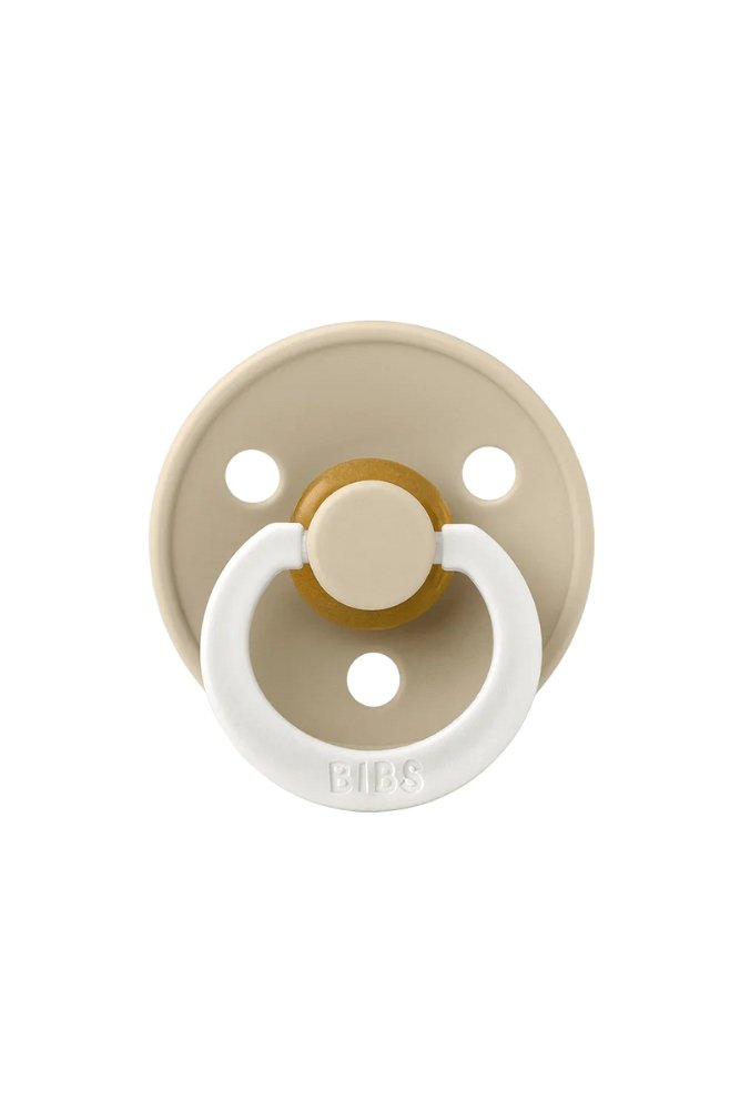 Tétine phosphorescente ronde en latex 'Colour Glow' Vanilla | BIBS