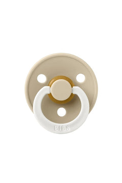 Tétine phosphorescente ronde en latex 'Colour Glow' Vanilla | BIBS