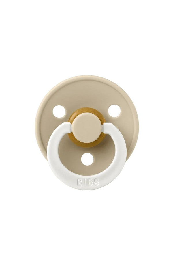 Tétine phosphorescente ronde en latex 'Colour Glow' Vanilla | BIBS
