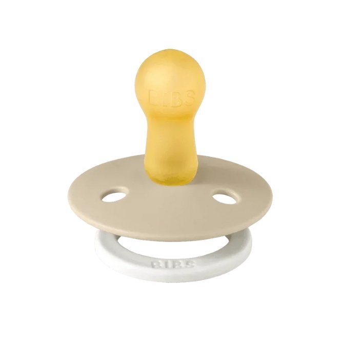 Tétine phosphorescente ronde en latex 'Colour Glow' Vanilla | BIBS