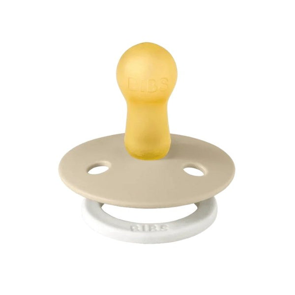 Tétine phosphorescente ronde en latex 'Colour Glow' Vanilla | BIBS