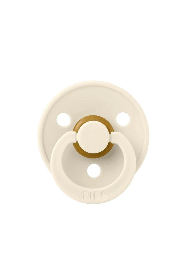 Tétine ronde en latex 'Colour' Ivory | BIBS