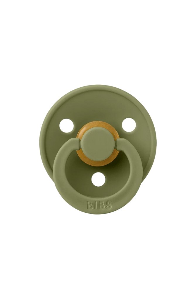 Tétine ronde en latex 'Colour' Olive | BIBS