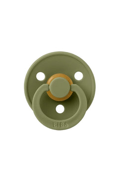 Tétine ronde en latex 'Colour' Olive | BIBS