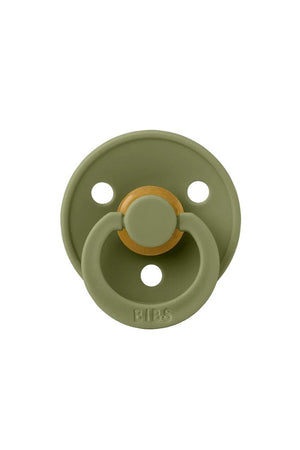 Tétine ronde en latex 'Colour' Olive | BIBS