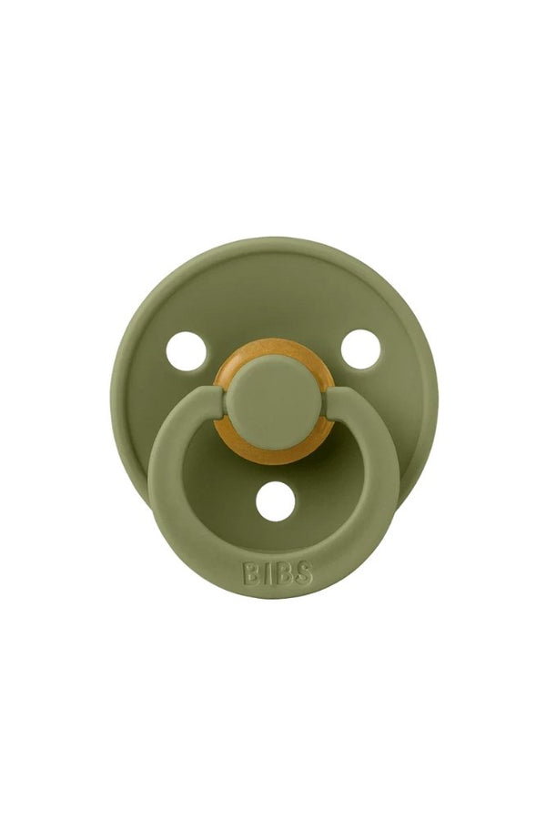Tétine ronde en latex 'Colour' Olive | BIBS