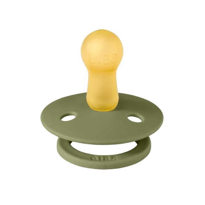 Tétine ronde en latex 'Colour' Olive | BIBS