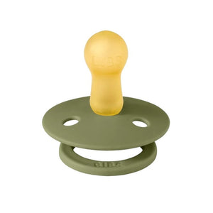 Tétine ronde en latex 'Colour' Olive | BIBS
