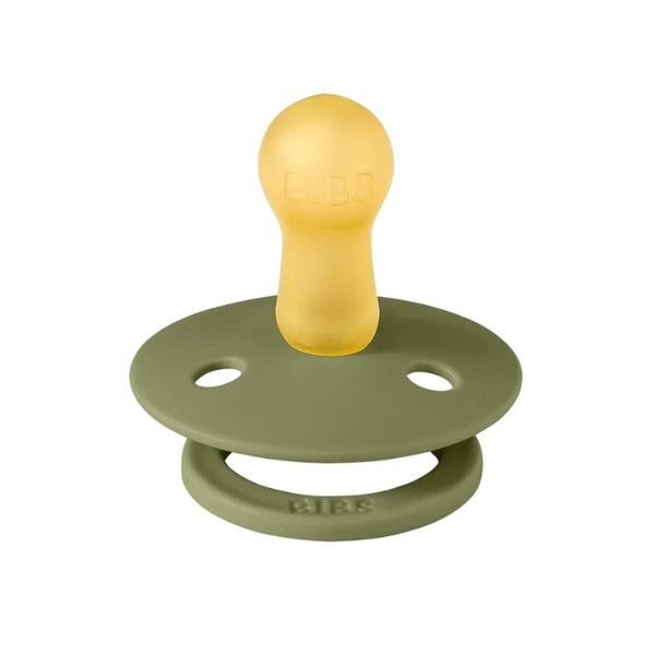 Tétine ronde en latex 'Colour' Olive | BIBS